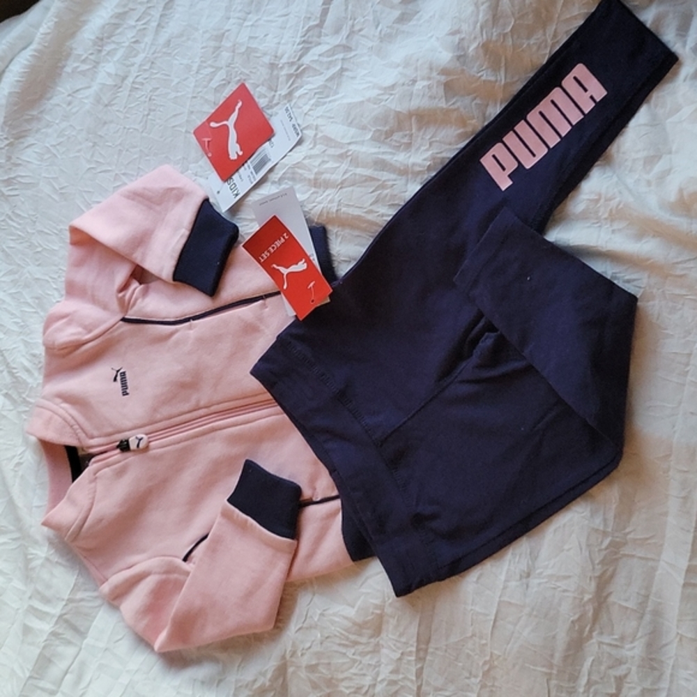 PUMA 2 Piece Set Baby Girl Crystal Rose 12M